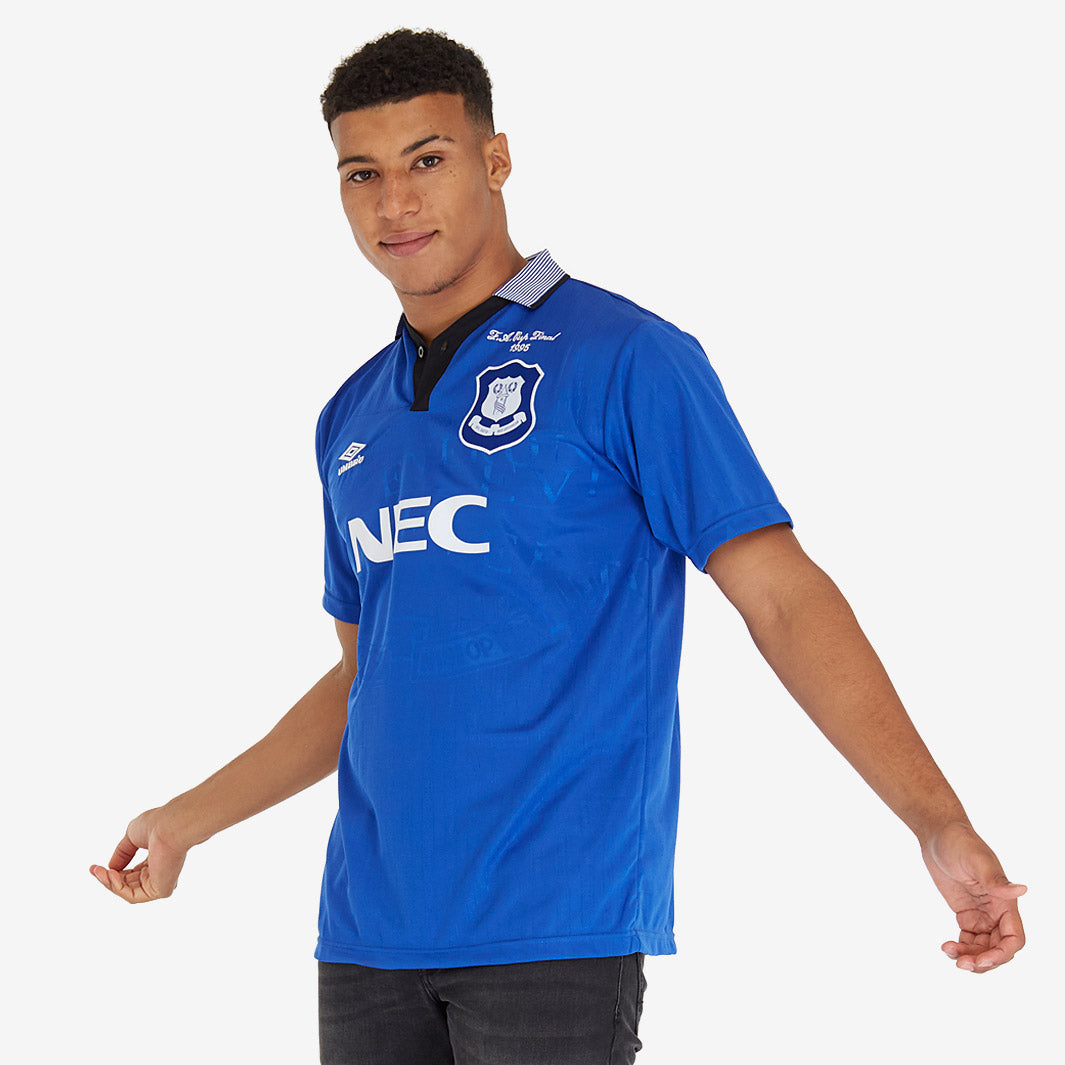 Score Draw Retro Everton 1995 FA Cup Final Umbro Shirt - Mens