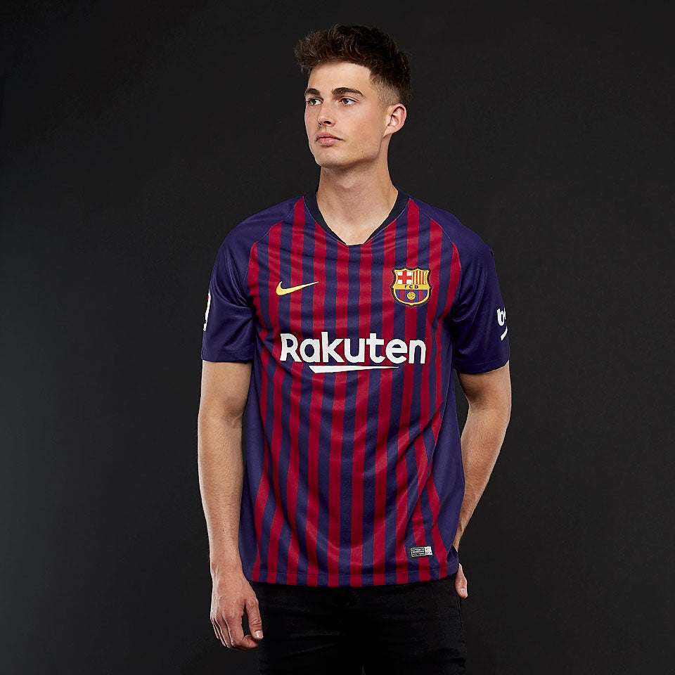 Nike FC Barcelona 2018/19 Stadium Home SS Shirt - Mens Replica