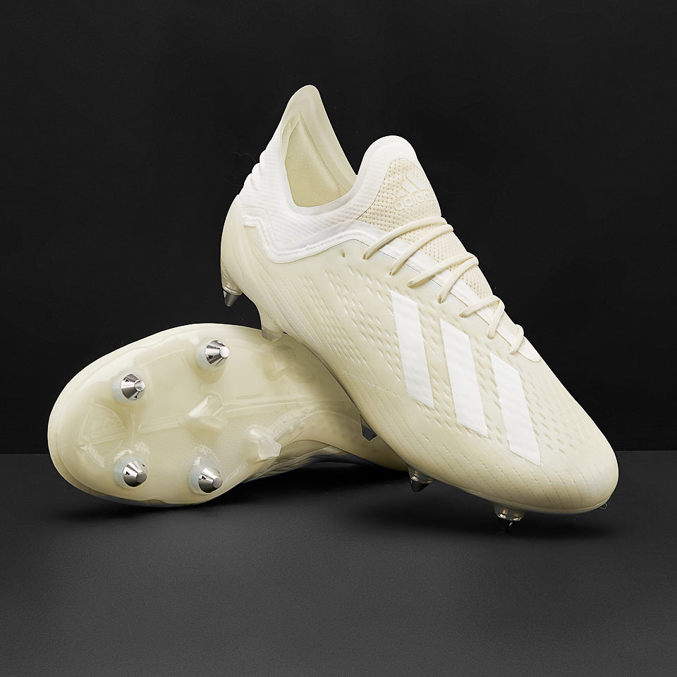 adidas X 18.1 SG - Mens Boots - Soft Ground - Off White/White/Core