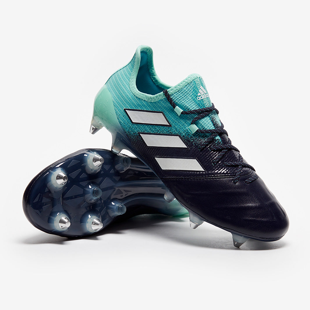 　ACE 17.1 LE SG 25cm adidas ACE 17.1 SG Leather - Energy Aqua/White/Legend Ink - Soft