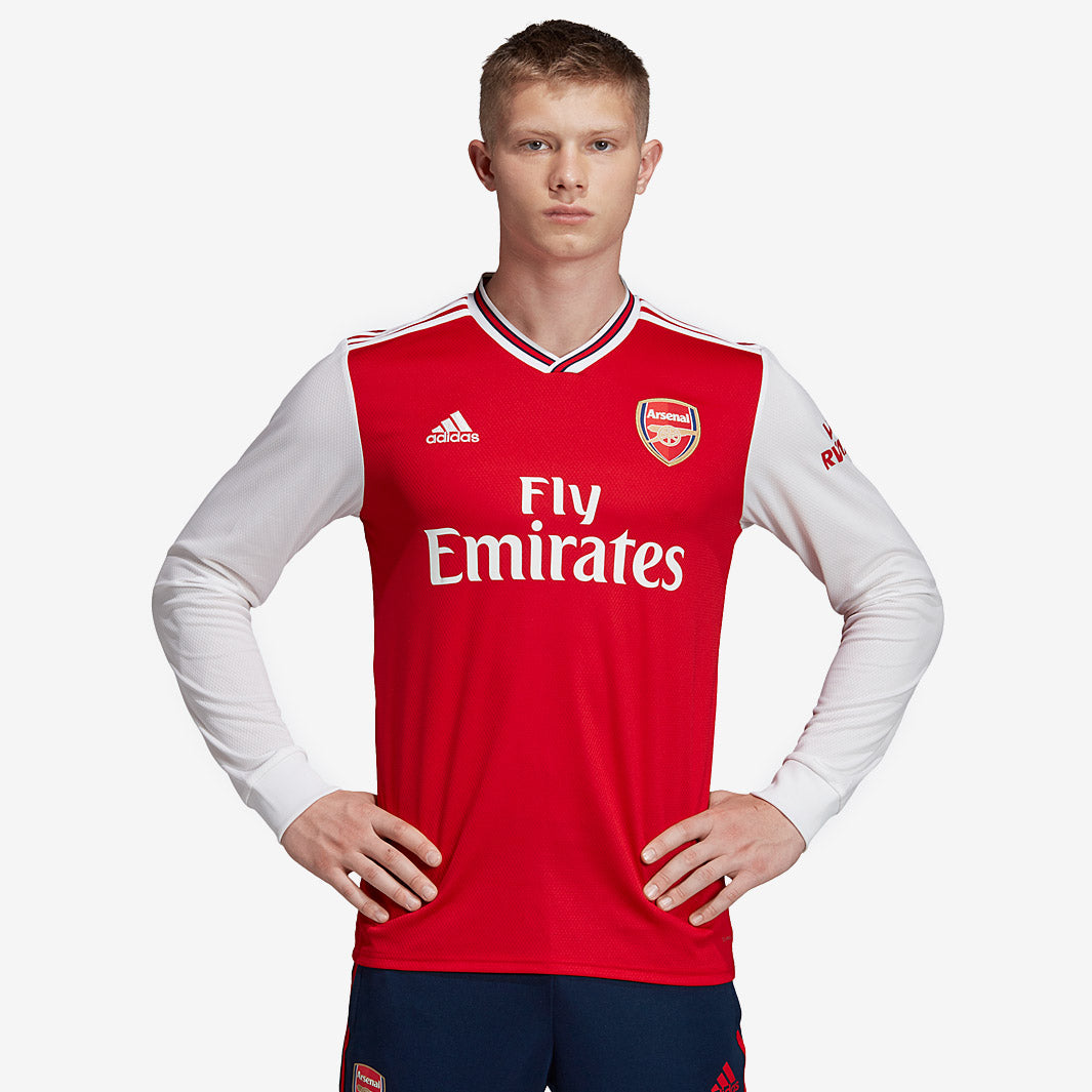 adidas Arsenal 2019/20 Home Shirt Long Sleeve - Red - Mens Replica