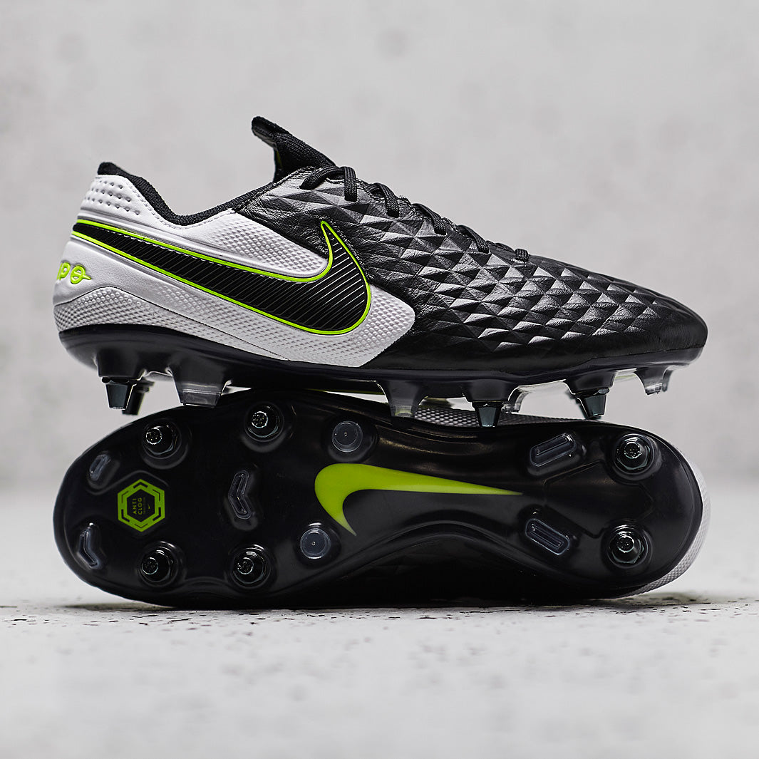 Nike Tiempo Legend VIII Elite SG-PRO AC - Black/Black/White - Soft