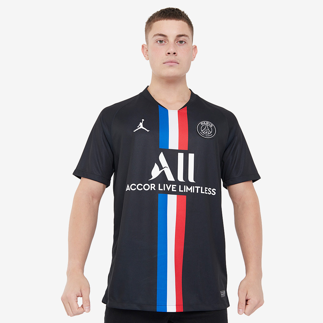 Jordan Paris Saint-Germain 2019/20 4th Stadium Shirt - Black/White