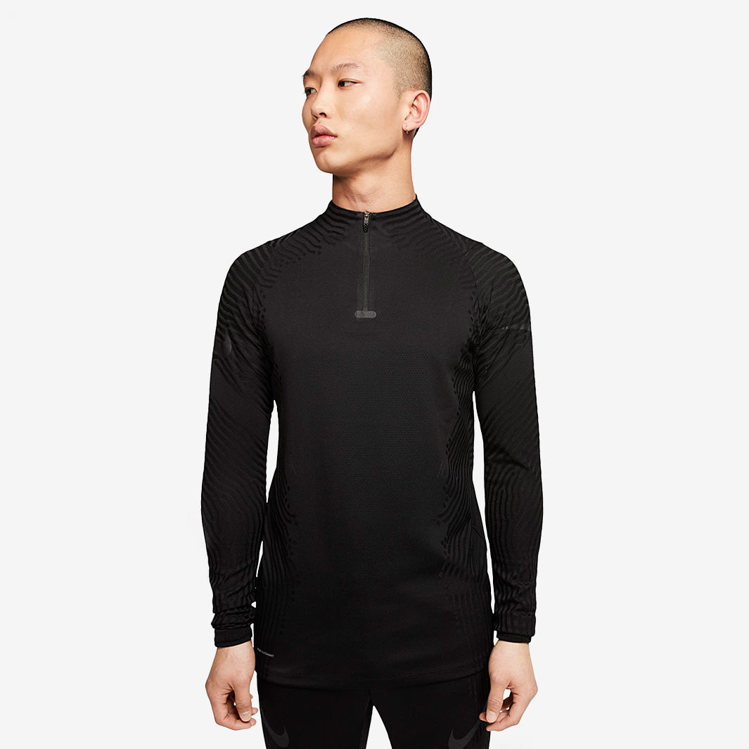 ウェア NIKE VAPORKNIT STRIKE DRILL TOP Nike Vaporknit Strike Drill Top - Black/Black/Black/Black - Mens