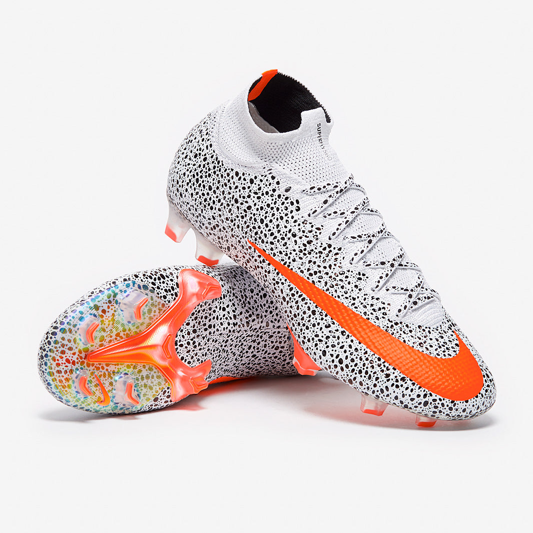 シューズ Cristiano Ronaldo Nike Mercurial Superfl Nike Mercurial Superfly VII Elite CR7 FG - White/Total Orange