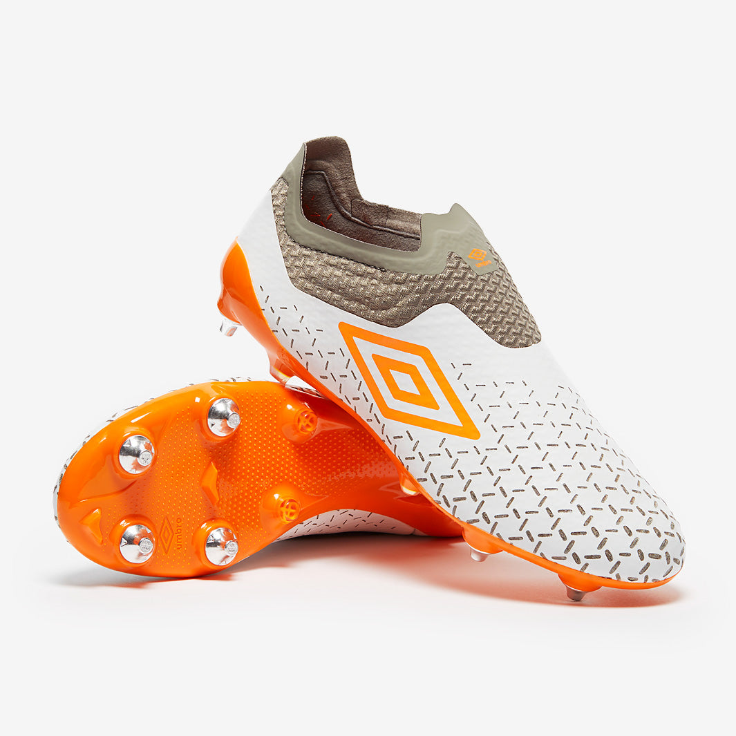 Umbro Velocita V Elite SG - White/Carrot/Frost Gray - Soft Ground