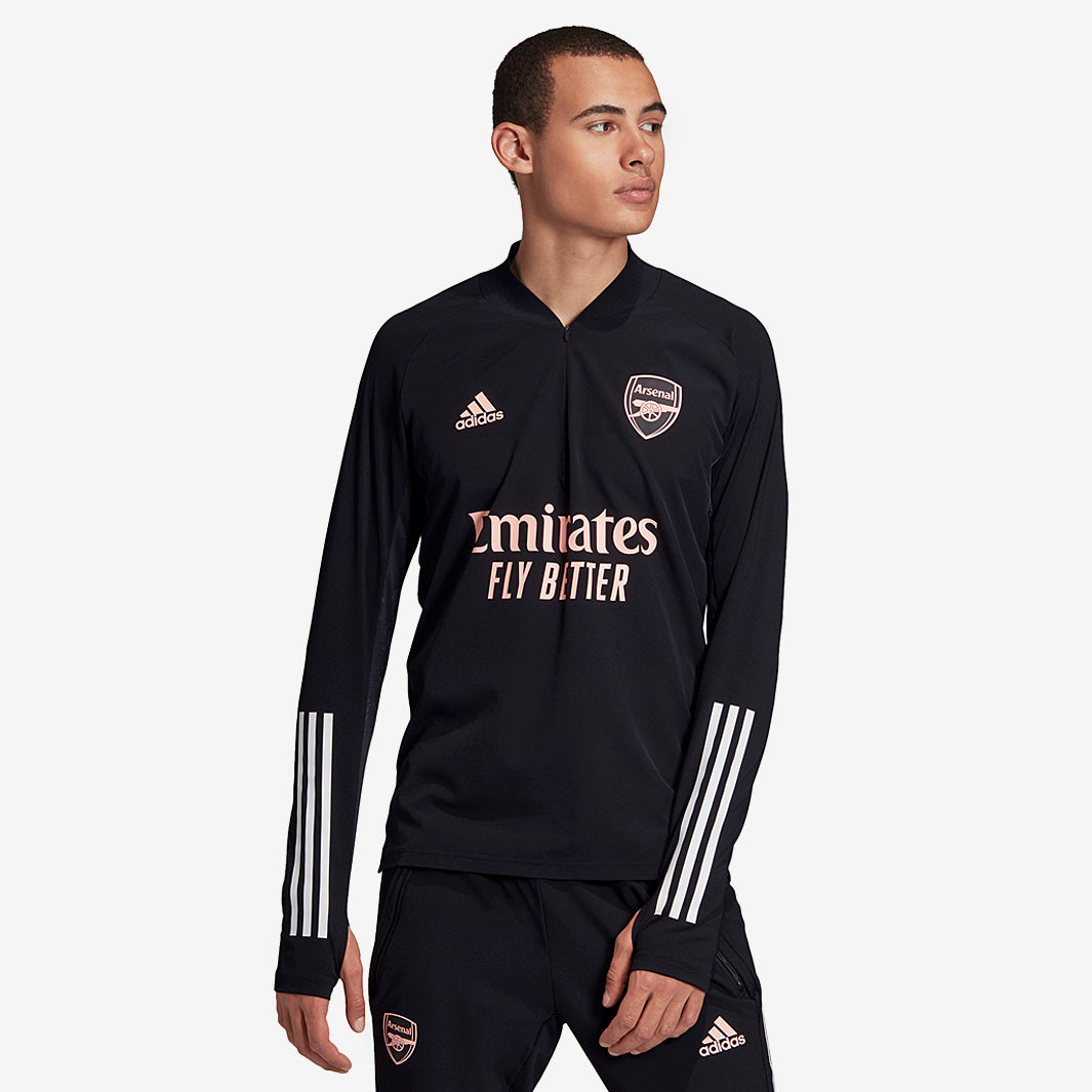 adidas Arsenal 20/21 EU Training Top - Black - Mens Replica - Tops