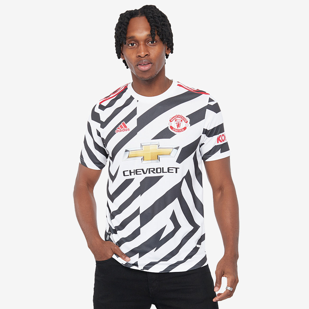 adidas Manchester United 20/21 Third Authentic Shirt - White/Black