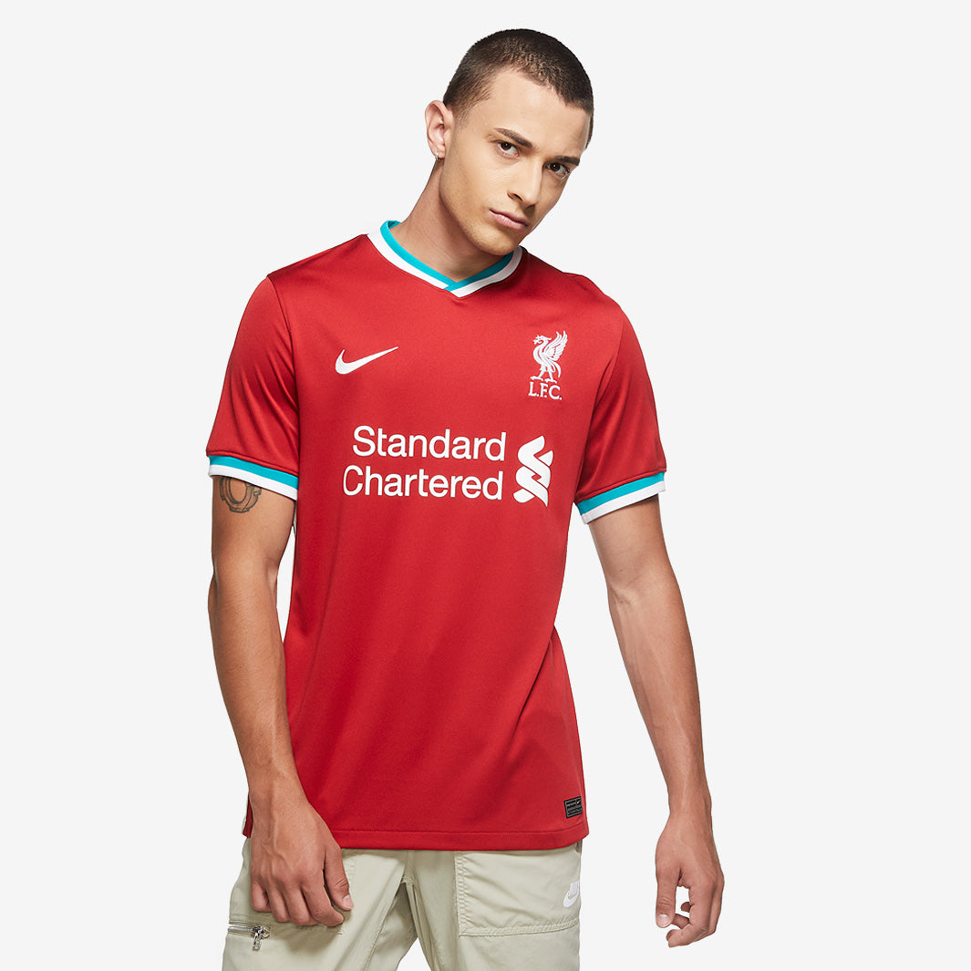 Nike Liverpool 20/21 Home Stadium Shirt - Gym Red/White - Mens