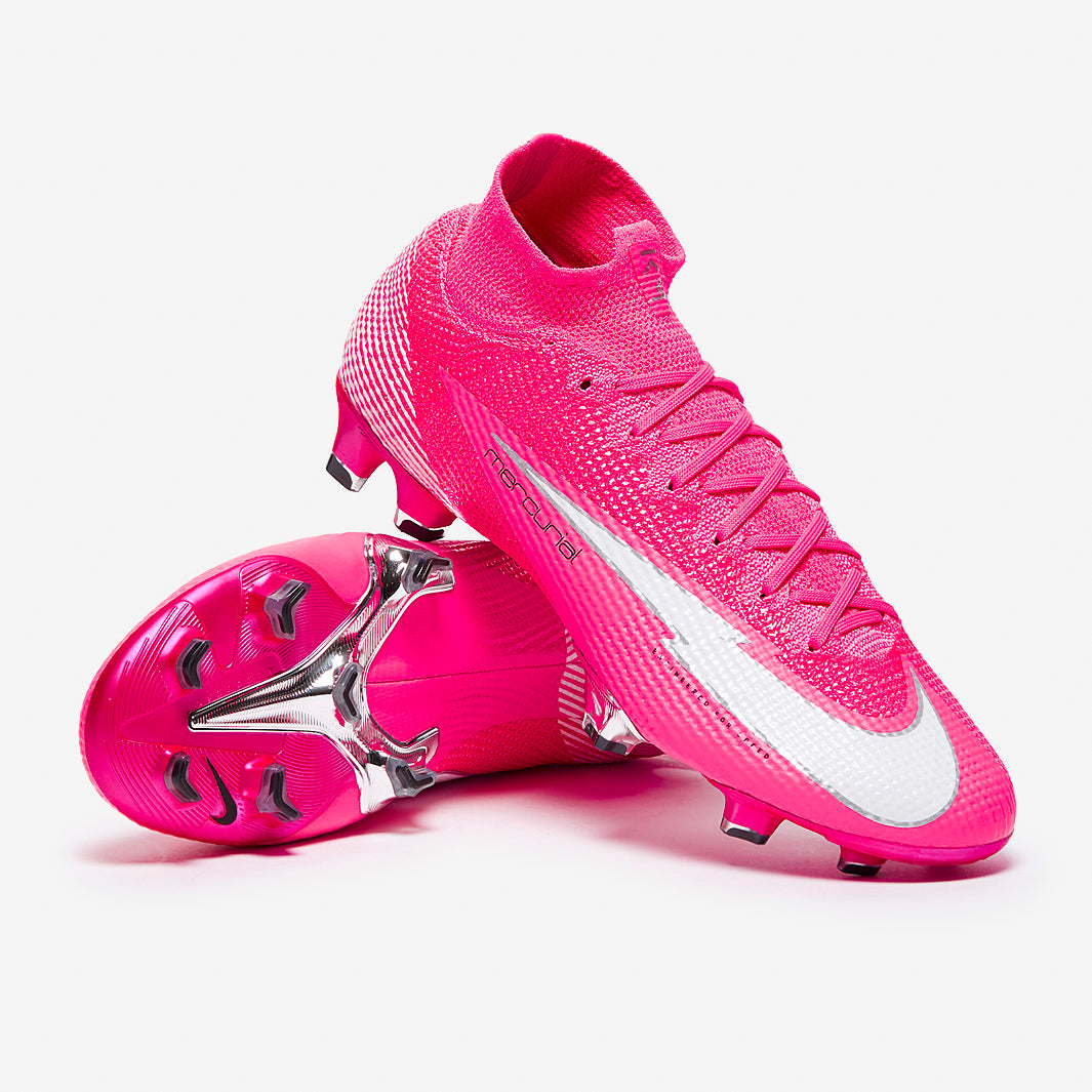 Nike Mercurial Superfly VII Elite FG x Mbappé - Pink Blast/White