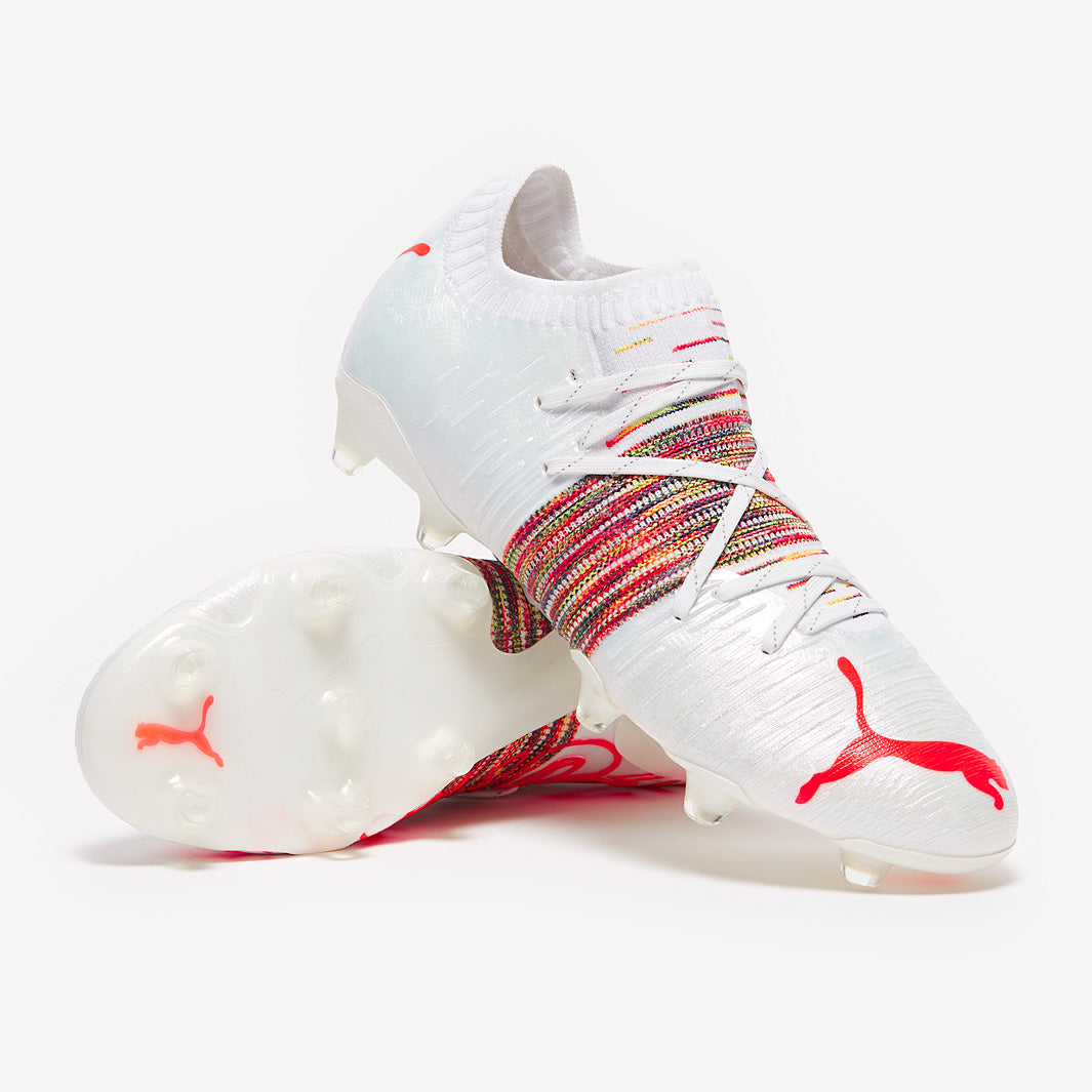 Puma Future Z 1.1 FG/AG - White/Red Blast - Firm Ground - Mens Boots