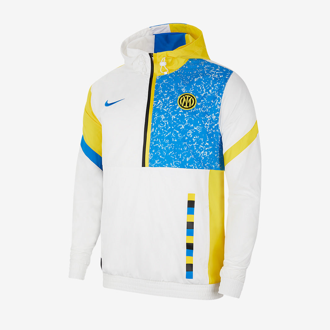 Nike Inter Milan 21/22 Woven Track Jacket - White/Tour Yellow