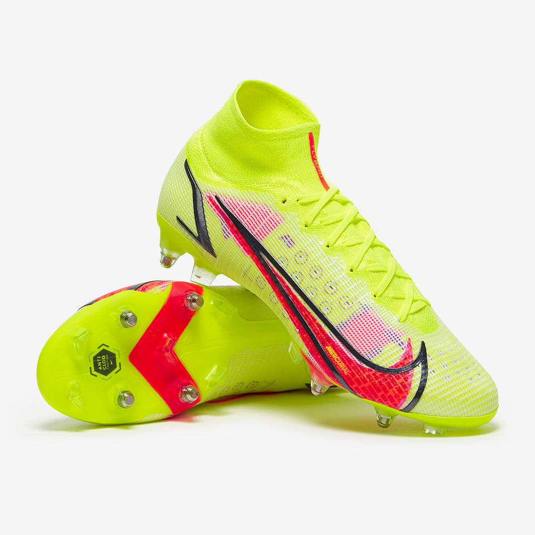 Nike Mercurial Superfly VIII Elite SG-Pro AC - Volt/Bright Crimson