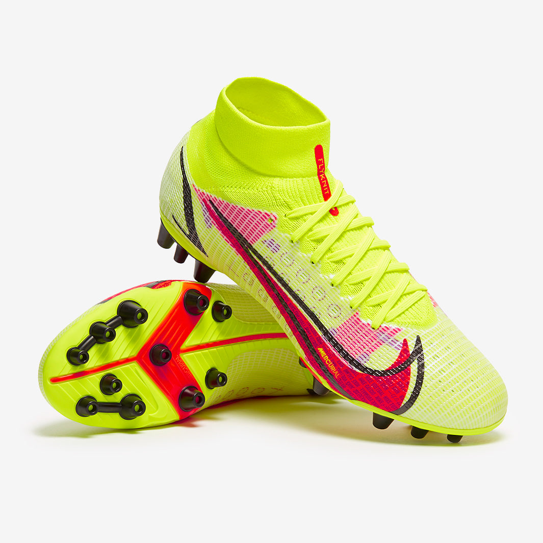 Nike Mercurial Superfly VIII Pro DF AG - Volt/Bright Crimson/Black