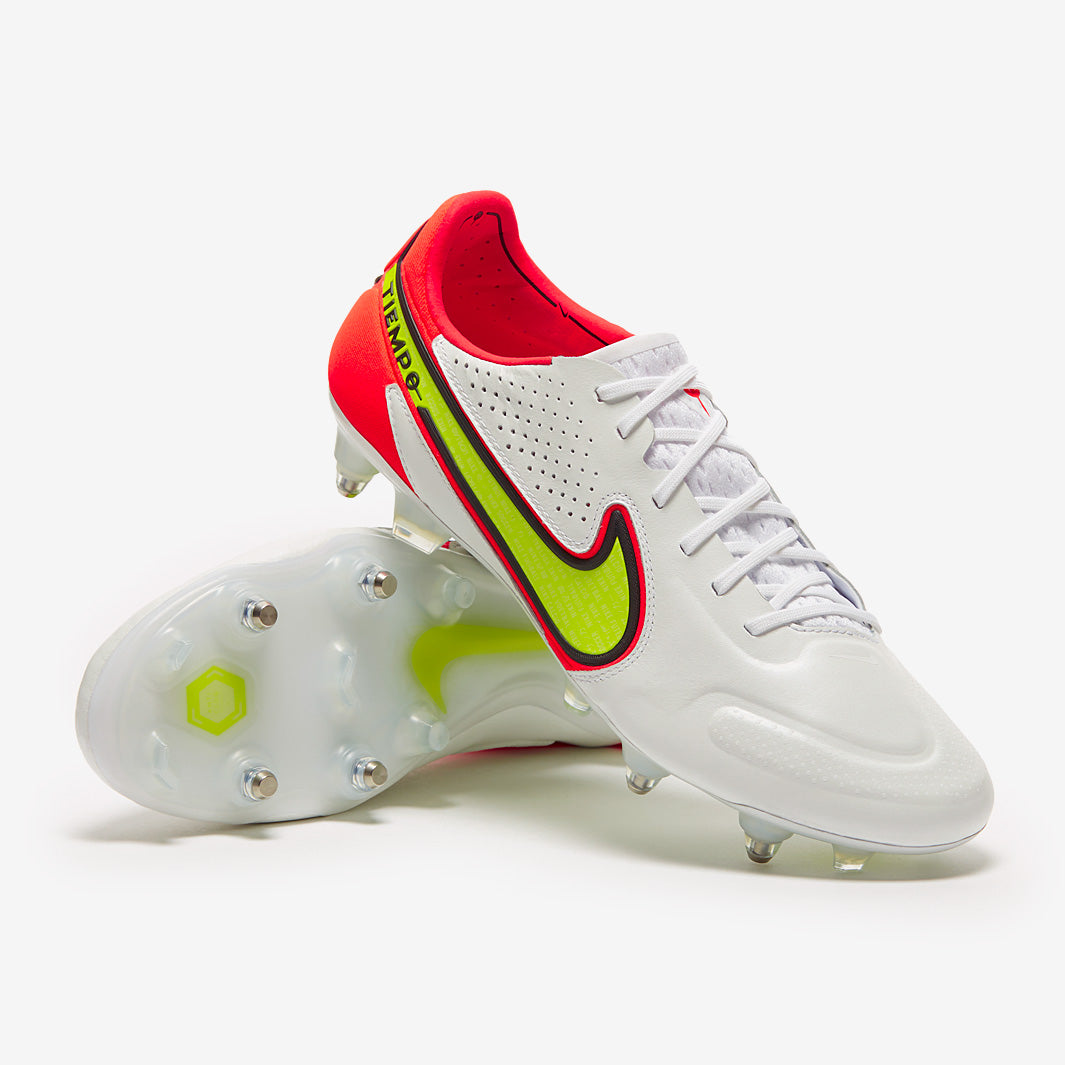 Nike Tiempo 9 SG ホワイト/レッド/イエロー　26cm Nike Tiempo Legend IX Elite SG-Pro AC - White/Volt/Bright Crimson