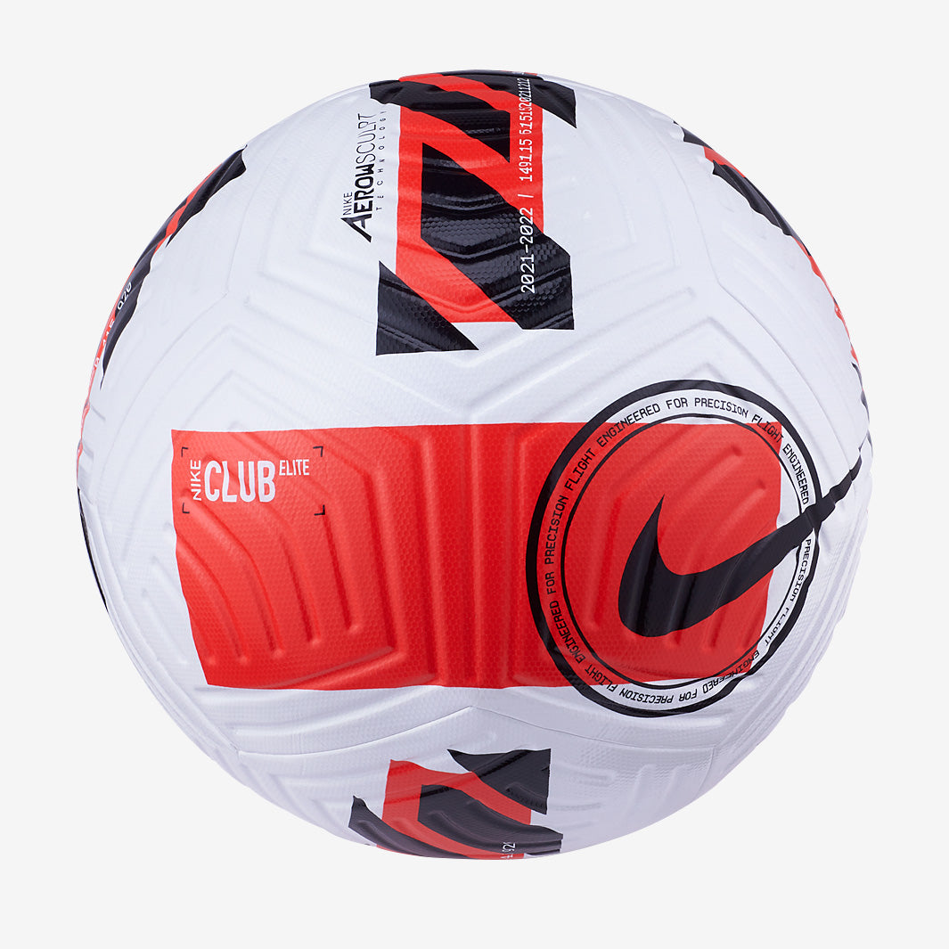 Nike Club Elite -White/Black/Bright Crimson - Footballs