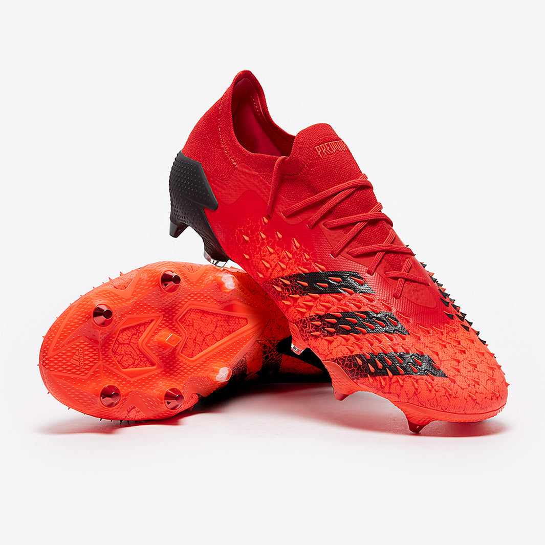  Predator Freak 11.5 UK レッド adidas Predator Freak .1 Low SG - Red/Core Black/Solar Red - Mens