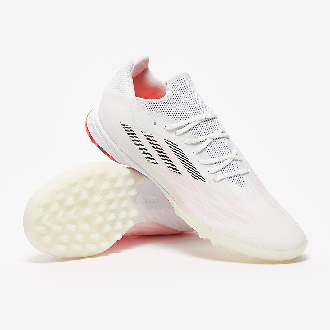 adidas X Speedflow .1 TF - White/Iron Metallic/Solar Red - Mens Boots