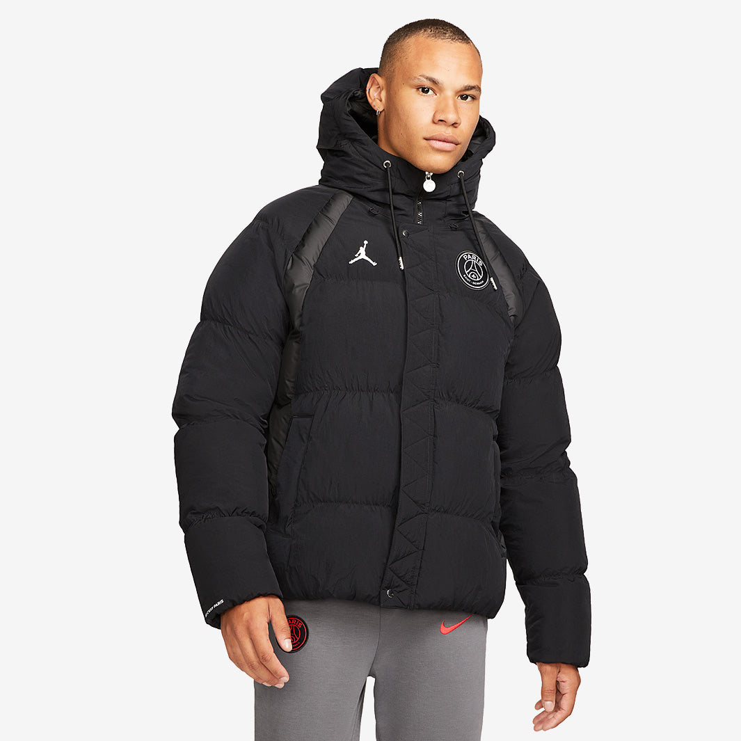 NIKE×ParisSaintGermainJORDAN PUFFER JKT Jordan Paris Saint-Germain Puffer Jacket - Black - Mens Replica