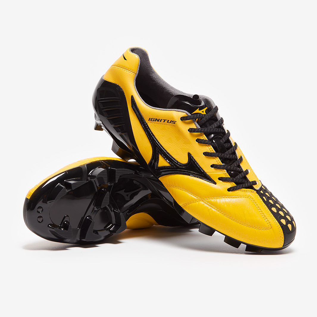 Mizuno Wave Ignitus Japan FG - Cyber Yellow/Black - Mens Boots