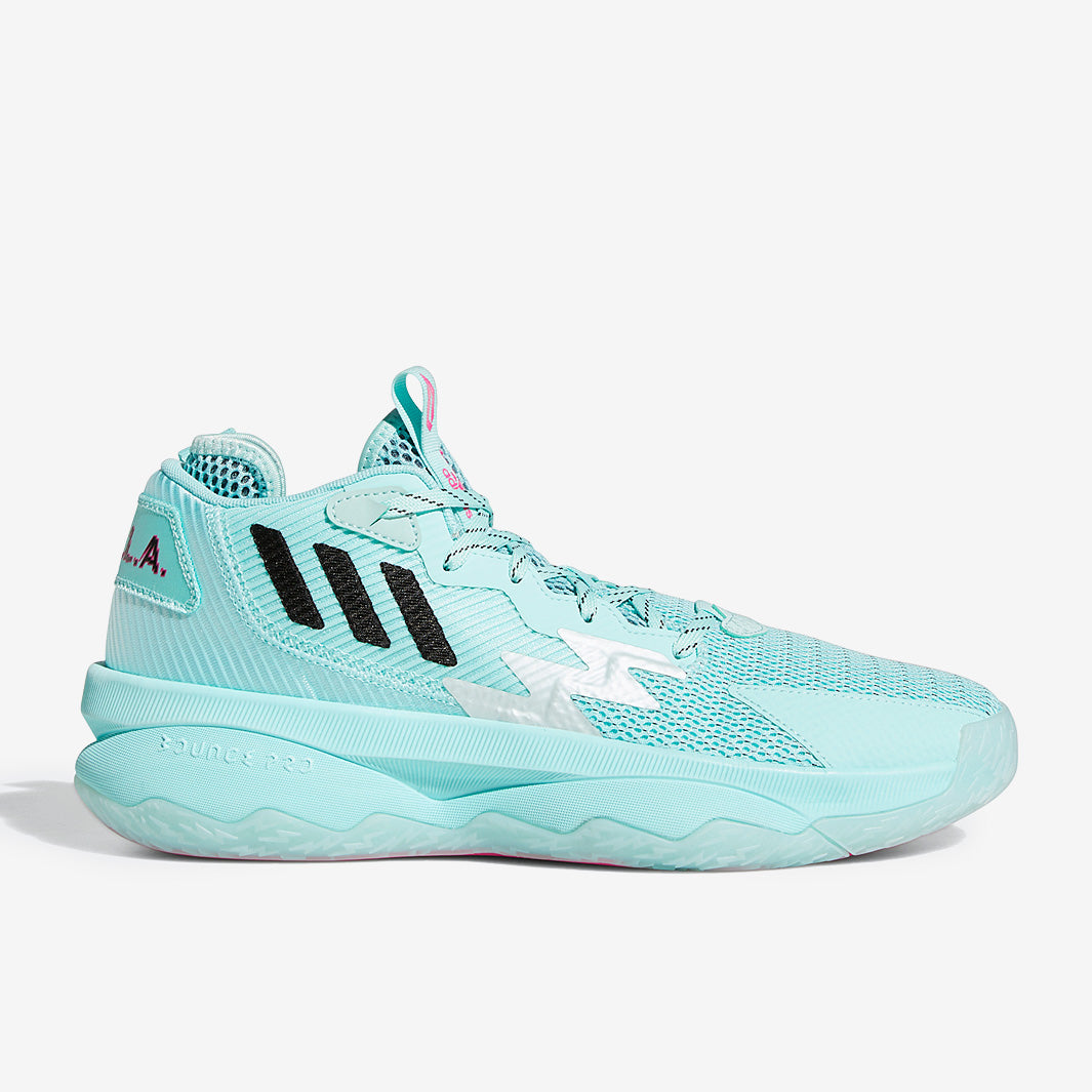 adidas gazelle silver green womens adidas Dame 8 - Energy Aqua/Core Black/Team Shock Pink