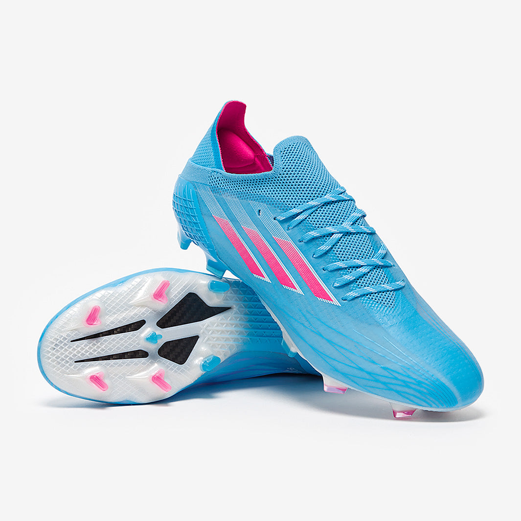 adidas X Speedflow.1 FG - Sky Rush/Team Shock Pink/White - Mens Boots