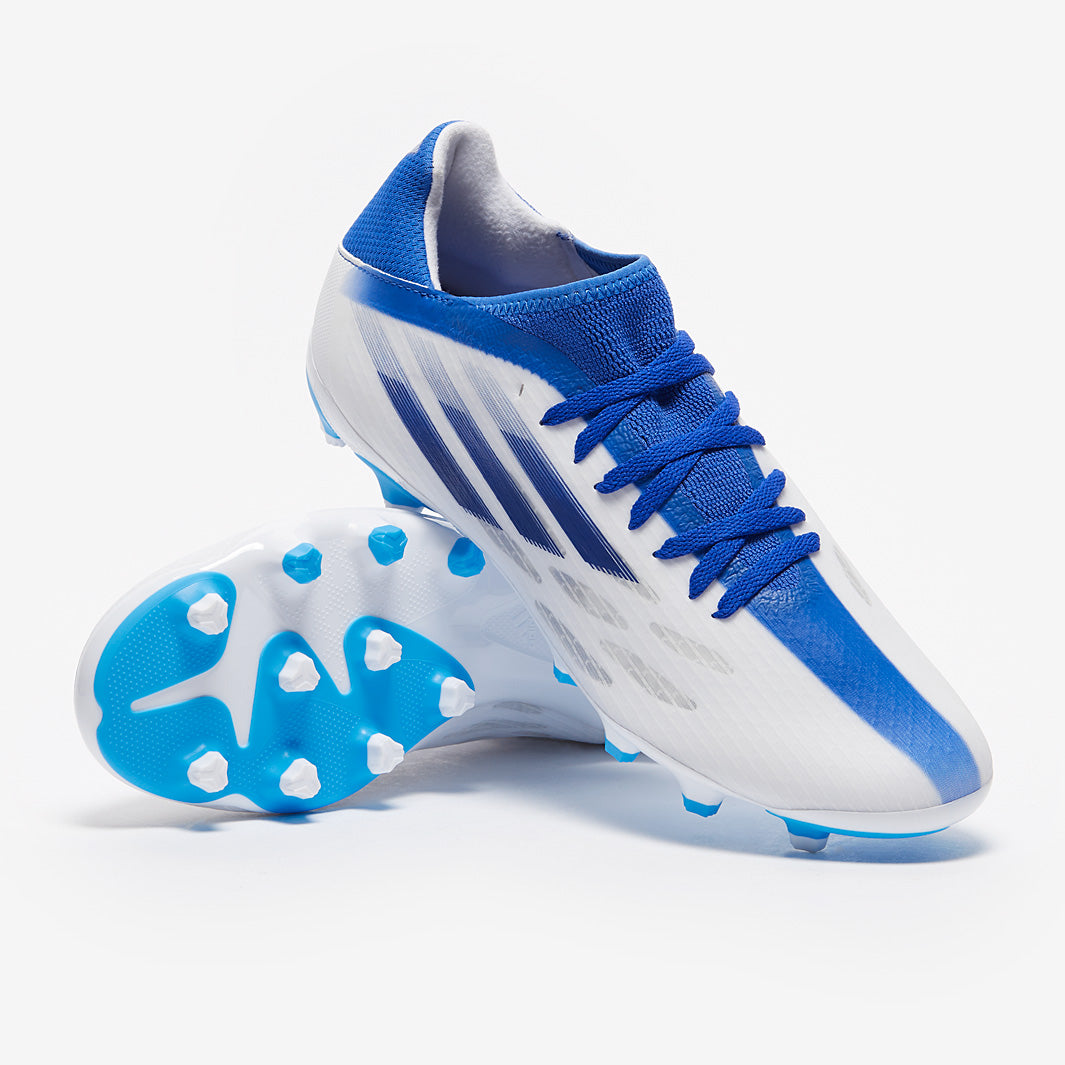 adidas X Speedflow.3 MG - White/Legacy Indigo/Hi-Res Blue - Mens Boots