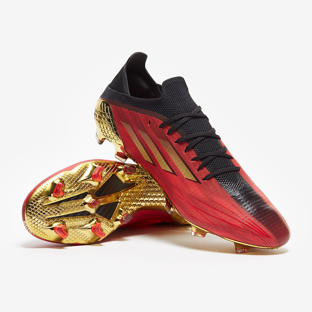 adidas X Speedflow.1 FG - Vivid Red/Gold Metallic/Core Black