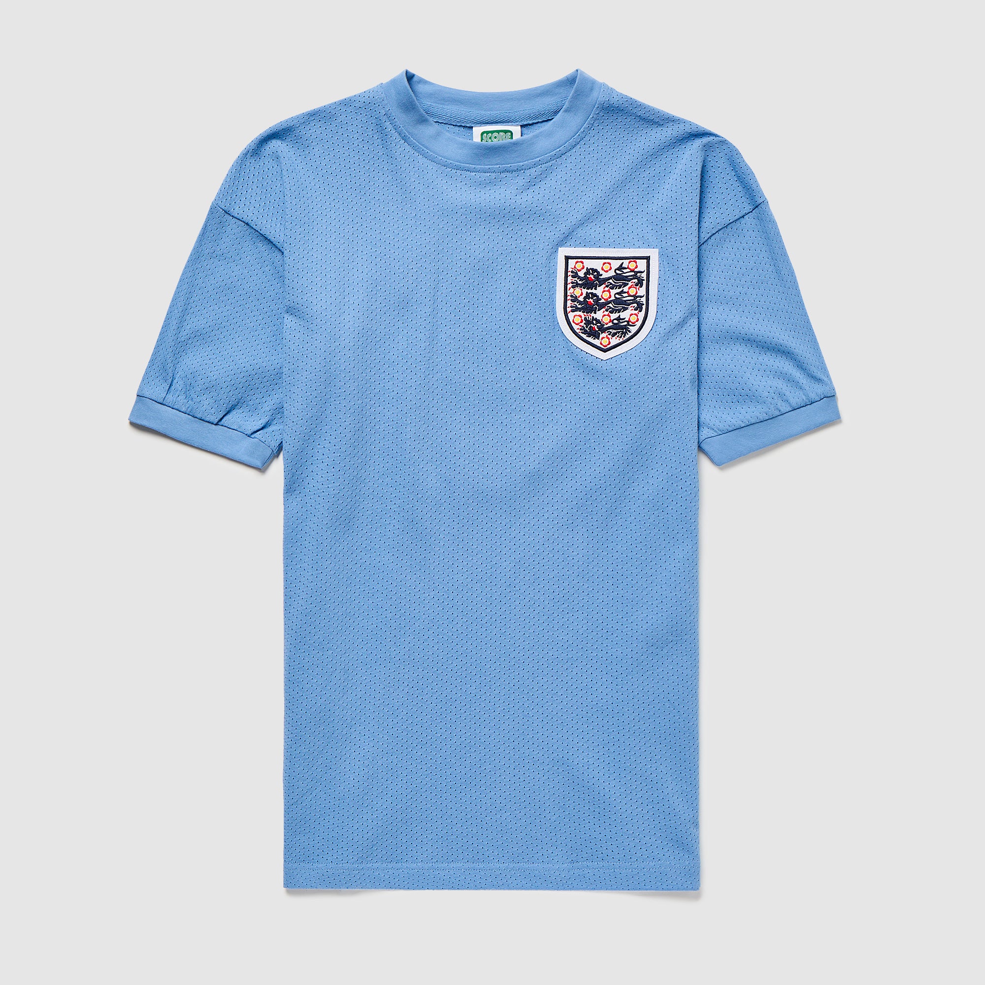 Score Draw England 1970 Mexico Third Shirt - Blue - Mens Replica