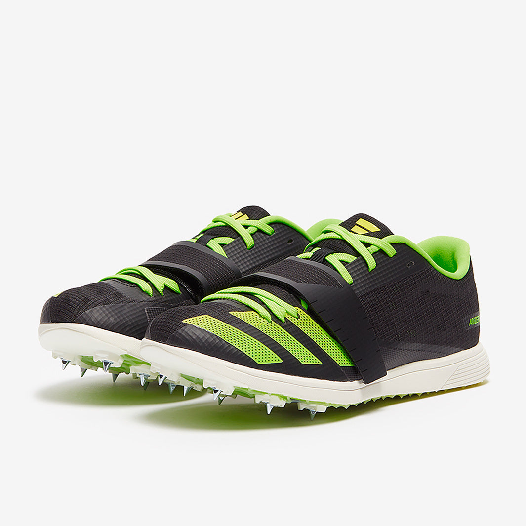 adidas adizero TJ/PV - core black/beam yellow/solar green