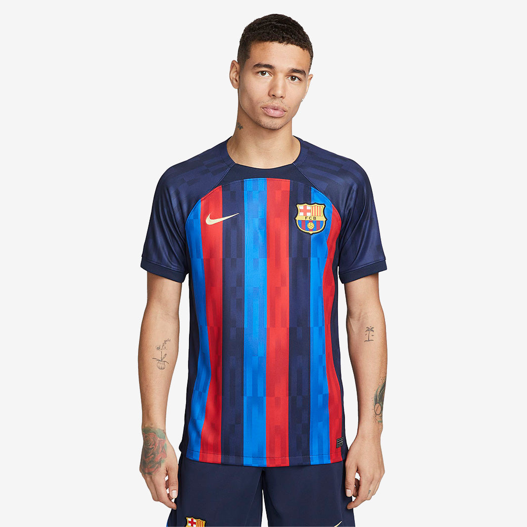 Nike FC Barcelona 22/23 Home Stadium SS Shirt - Obsidian/Sesame