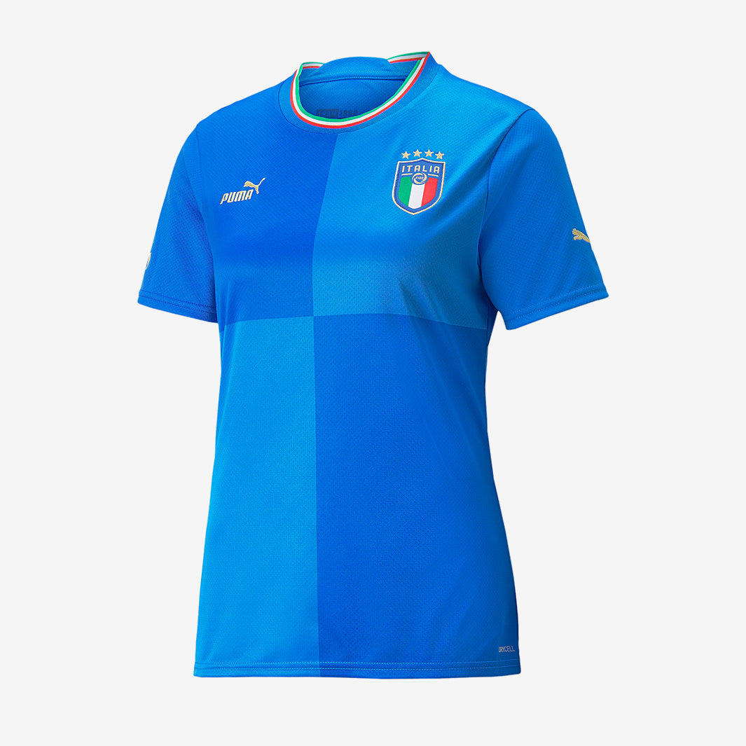 Puma Italy 2022 Womens Replica Home Shirt - Ignite Blue/Ultra Blue