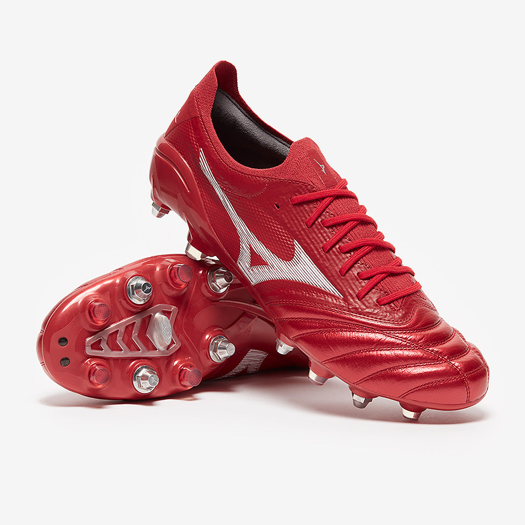 Mizuno Morelia Neo III ß Elite Mix SG - High Risk Red - White/High
