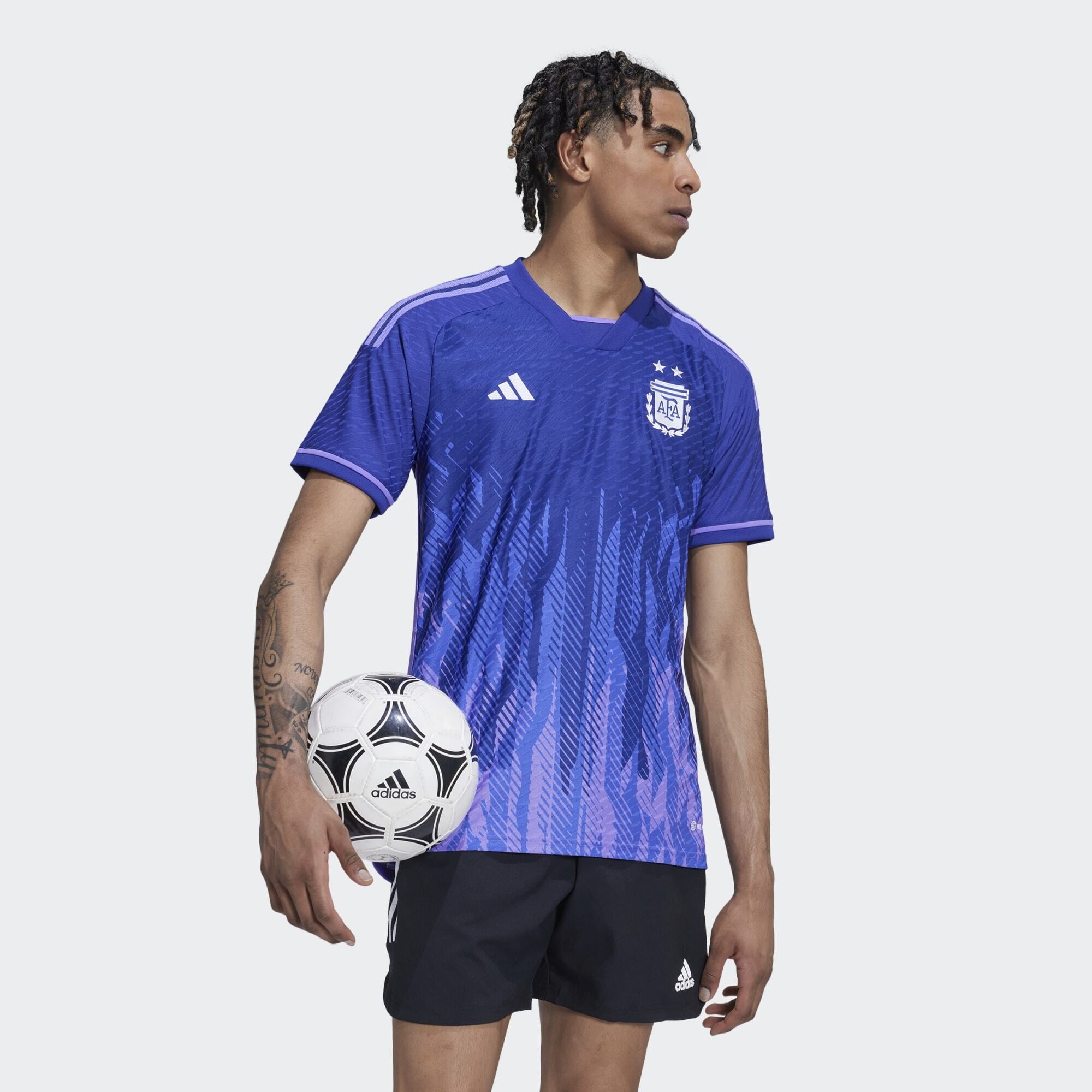 アーセナル adidas オーセンティックシャツ 青紫 adidas Argentina 2022 Authentic Away Shirt - Legacy Indigo/Purple