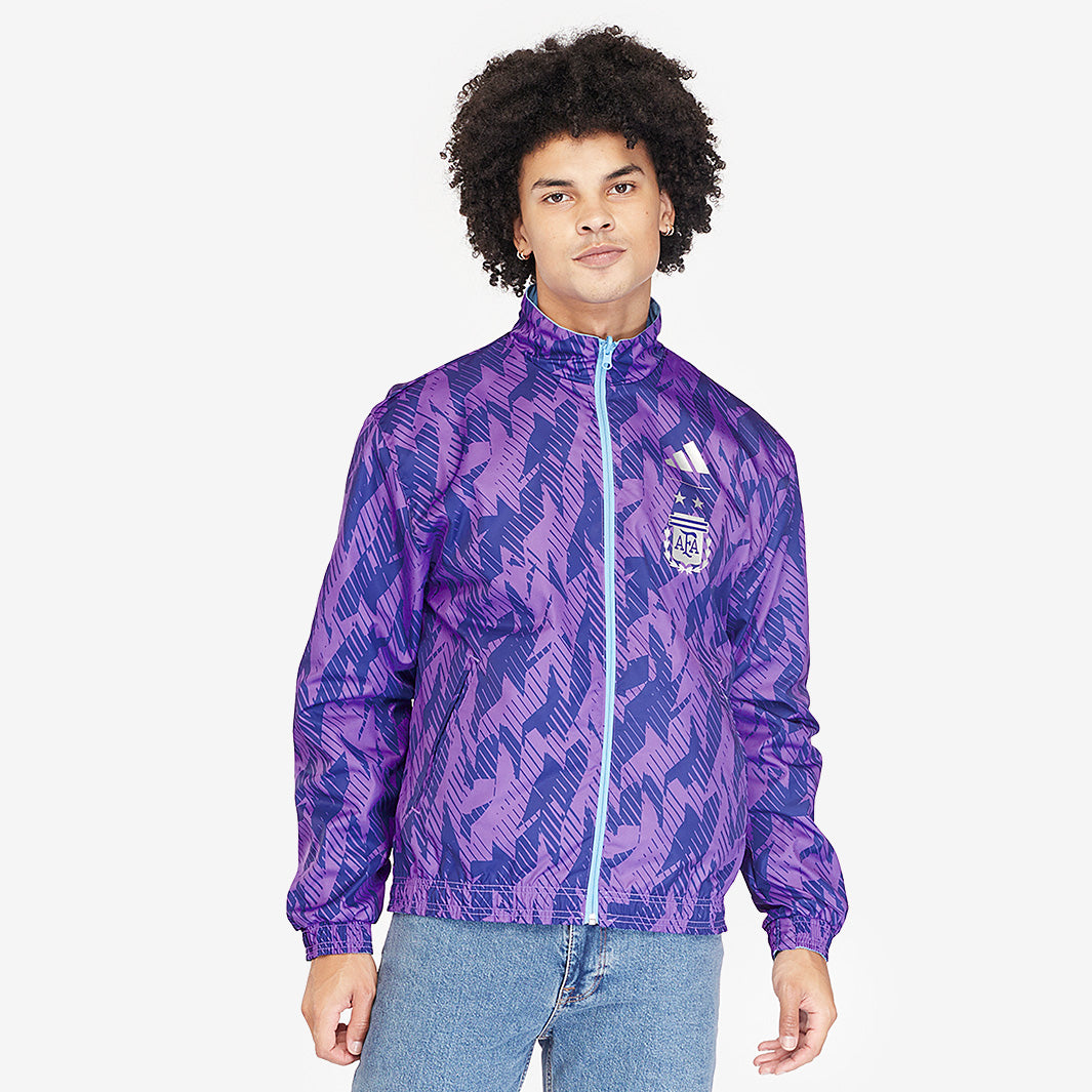 adidas Argentina 2022 World Cup Anthem Jacket - Light Blue - Mens