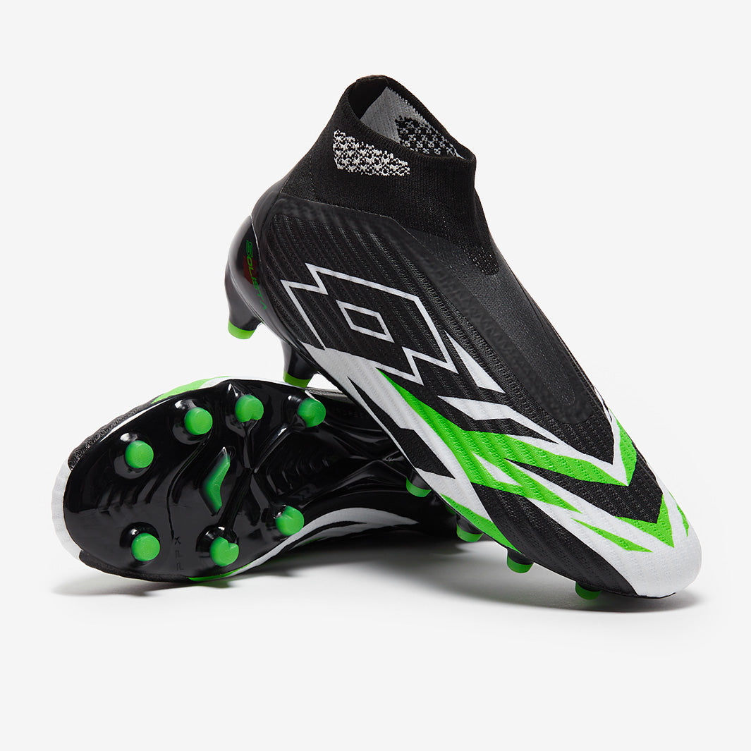 Lotto Solista 100 VI Gravity FG - Black/White/Spring Green - Mens