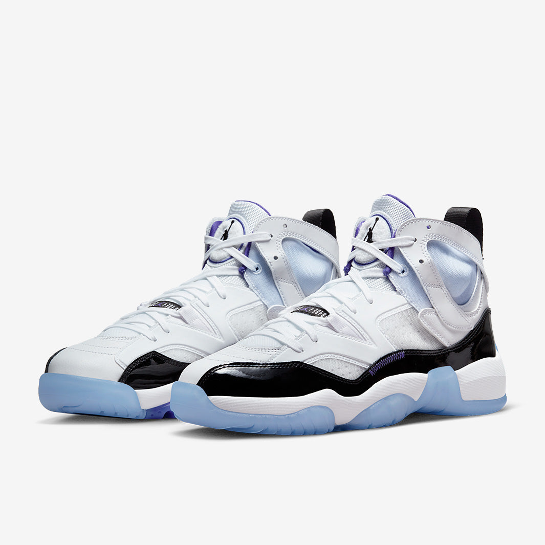 シューズ(男性用) NIKE JORDAN JUMPMAN TWO TREY CONCORD Jordan Jumpman Two Trey - White/Dark Concord/Black - Mens Shoes