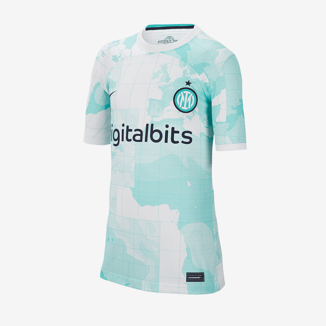 Nike Inter Milan 22/23 Kids Dri-Fit Stadium SS Away Shirt - White