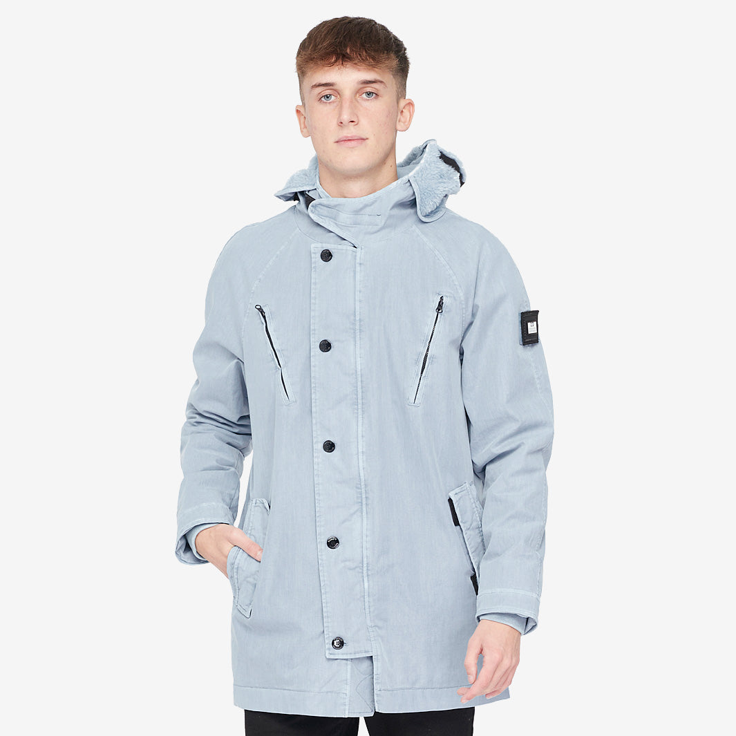 Weekend Offender Dakar Parka - Ice Blue - Tops - Mens Clothing