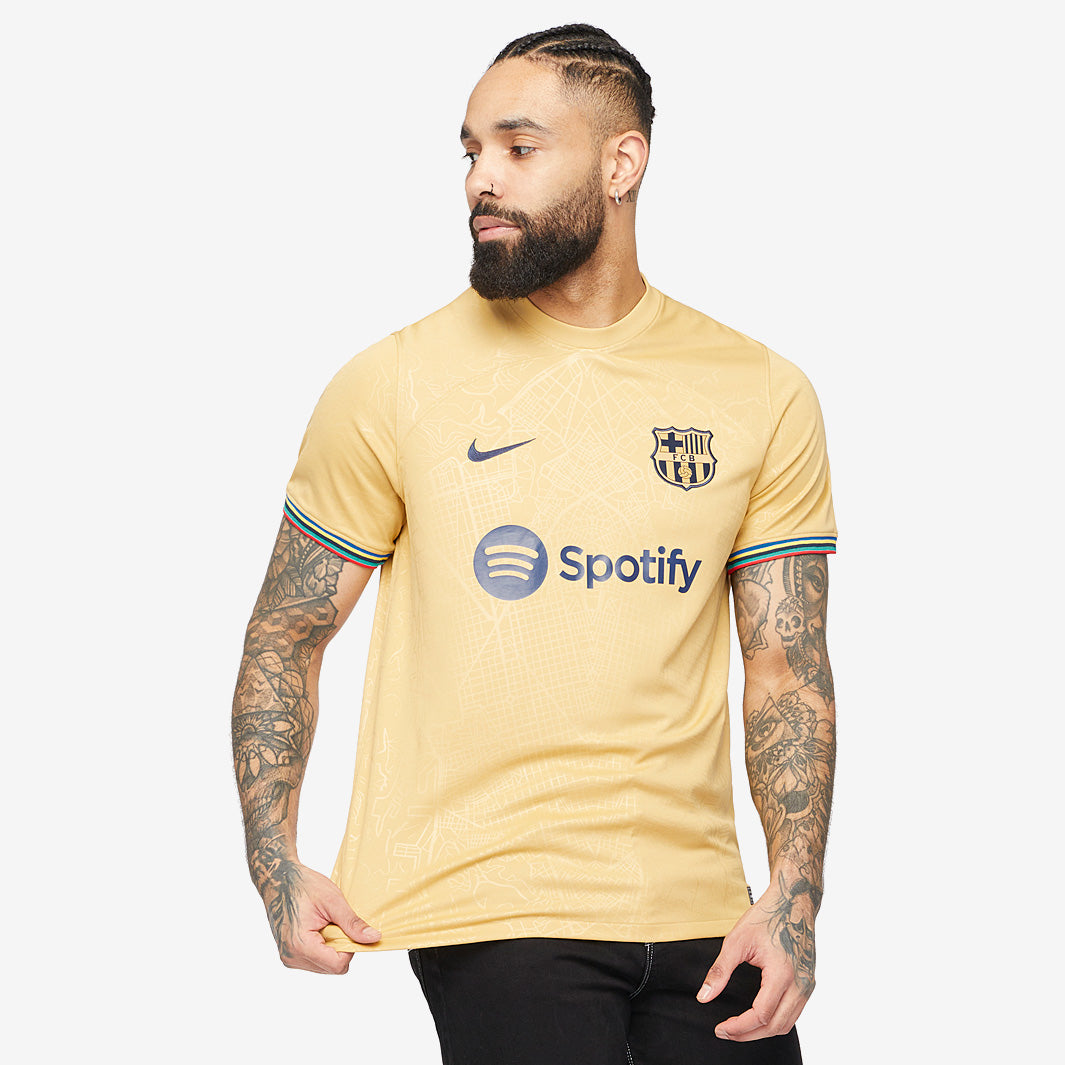 Nike FC Barcelona 22/23 Away Stadium SS Shirt With Sponsor - Club