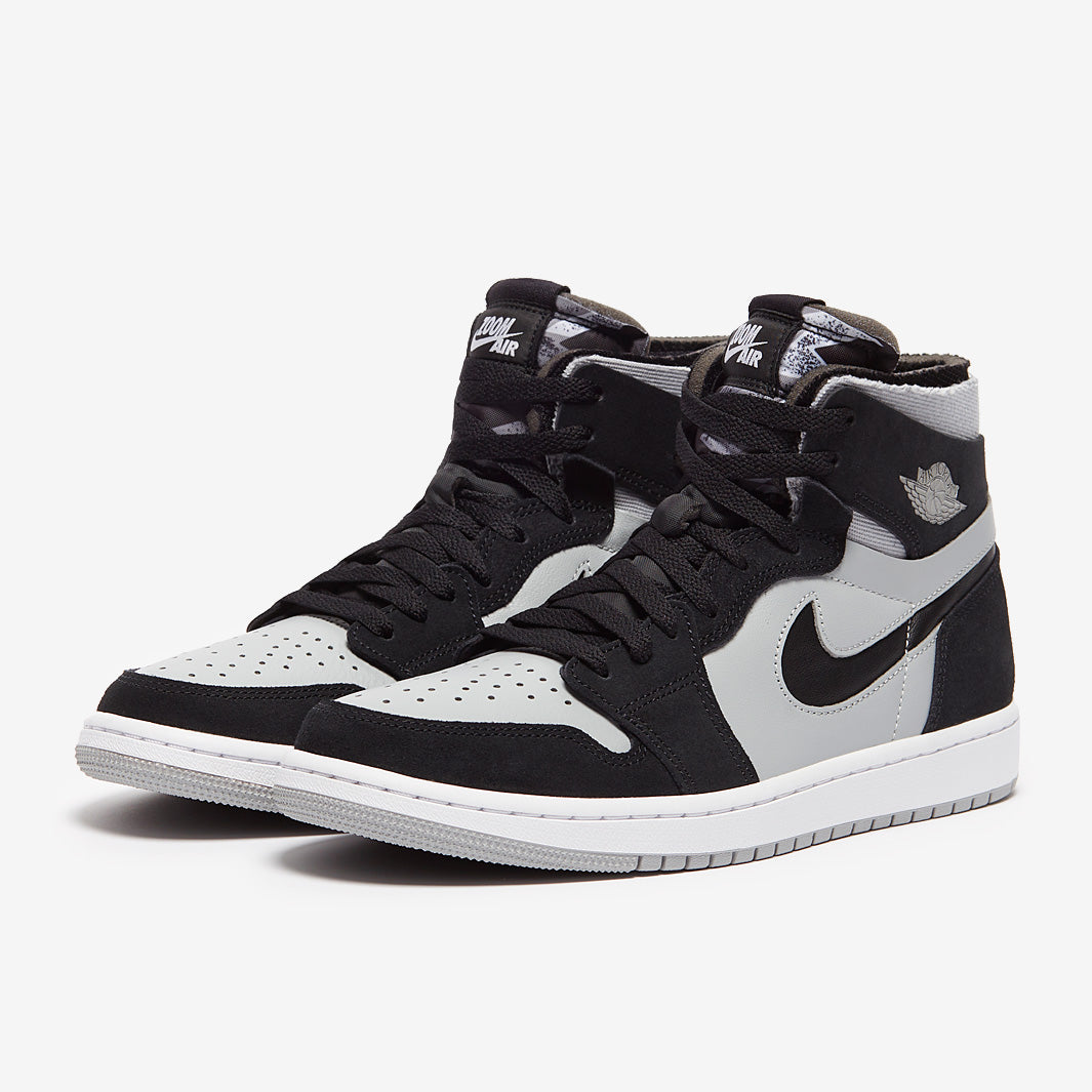 Air Jordan 1 Zoom Air Comfort - Black/White/Light Smoke Grey