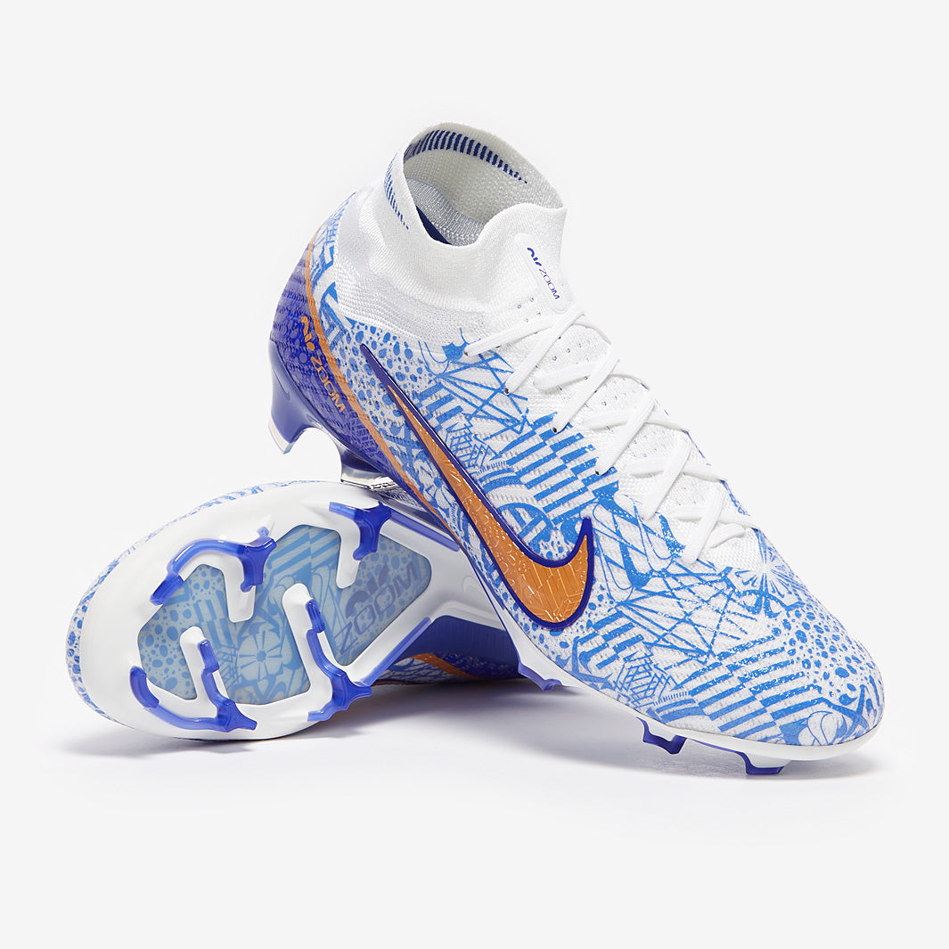 NIKE Mercurial Superfly Ⅸ Elite CR7 FG Nike Zoom Superfly IX Elite CR7 FG - White/Metallic Copper/Concord