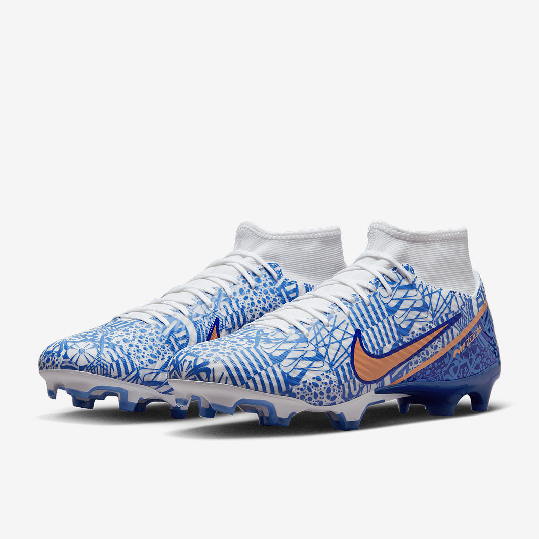 Nike Zoom Superfly IX Academy CR7 FG/MG - White/Metallic Copper