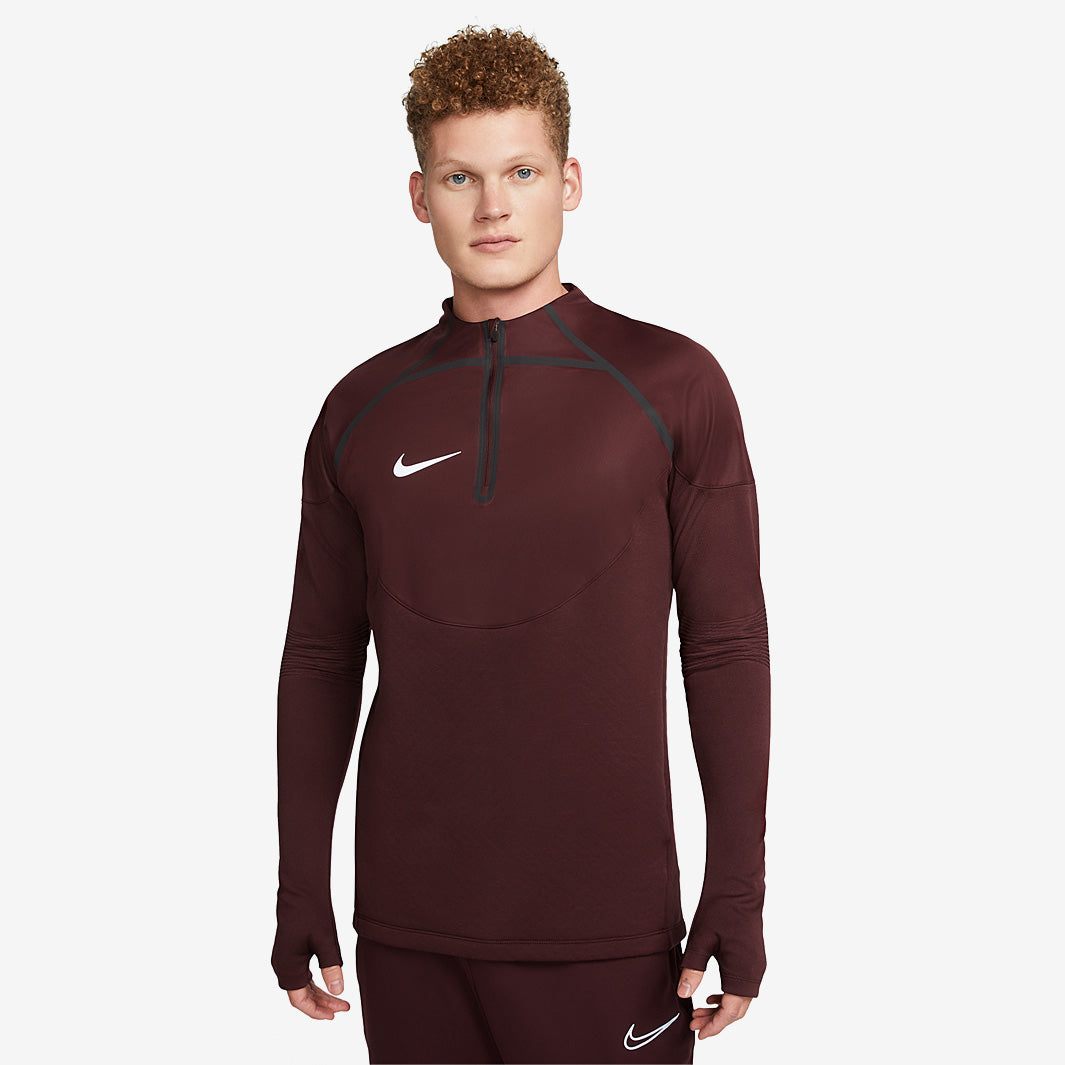 Nike Advanced Strike LS Drill Top - Burgundy Crush/Reflective
