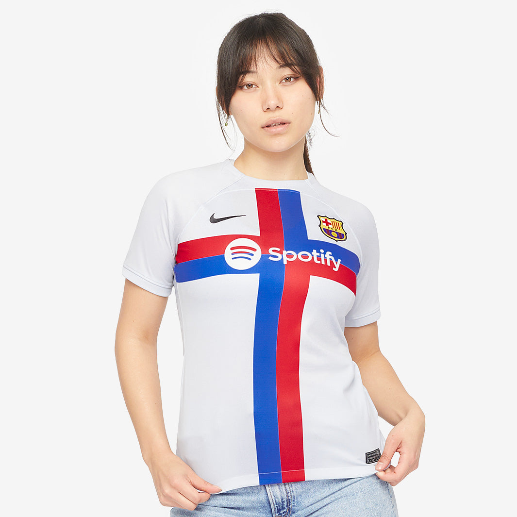 Nike FC Barcelona 22/23 Womens Dri-Fit Stadium SS Third Shirt With