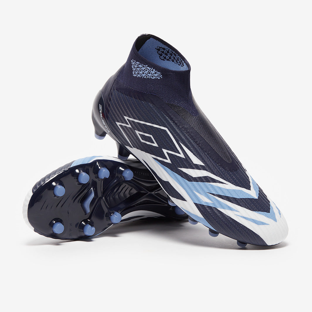 Lotto Solista 100 VI Gravity FG - Navy Blue/All White/Cornflower -