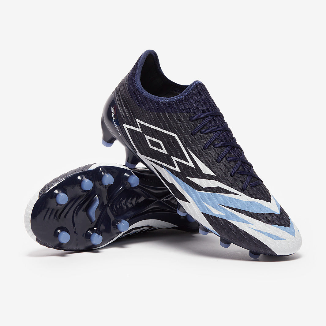 Lotto Adults Man Size 6.5 - Solista 200 VI FG Soccer Cleats Navy Blue LOTTO Solista 200 VI FG Mens Soccer Cleats Shoes Navy White  main image 2