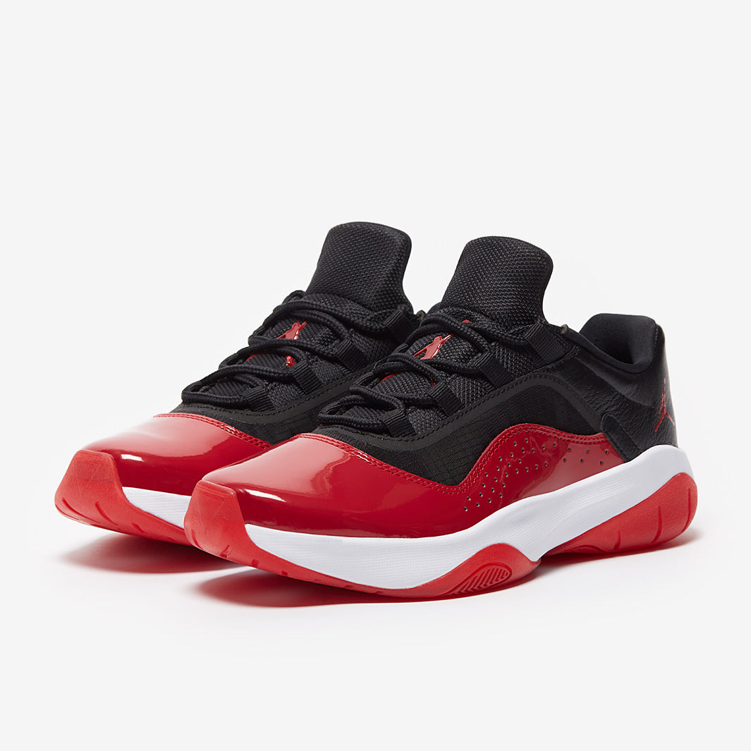 Womens Air Jordan 11 Comfort Low - Black/Gym Red/White - Womens Shoes