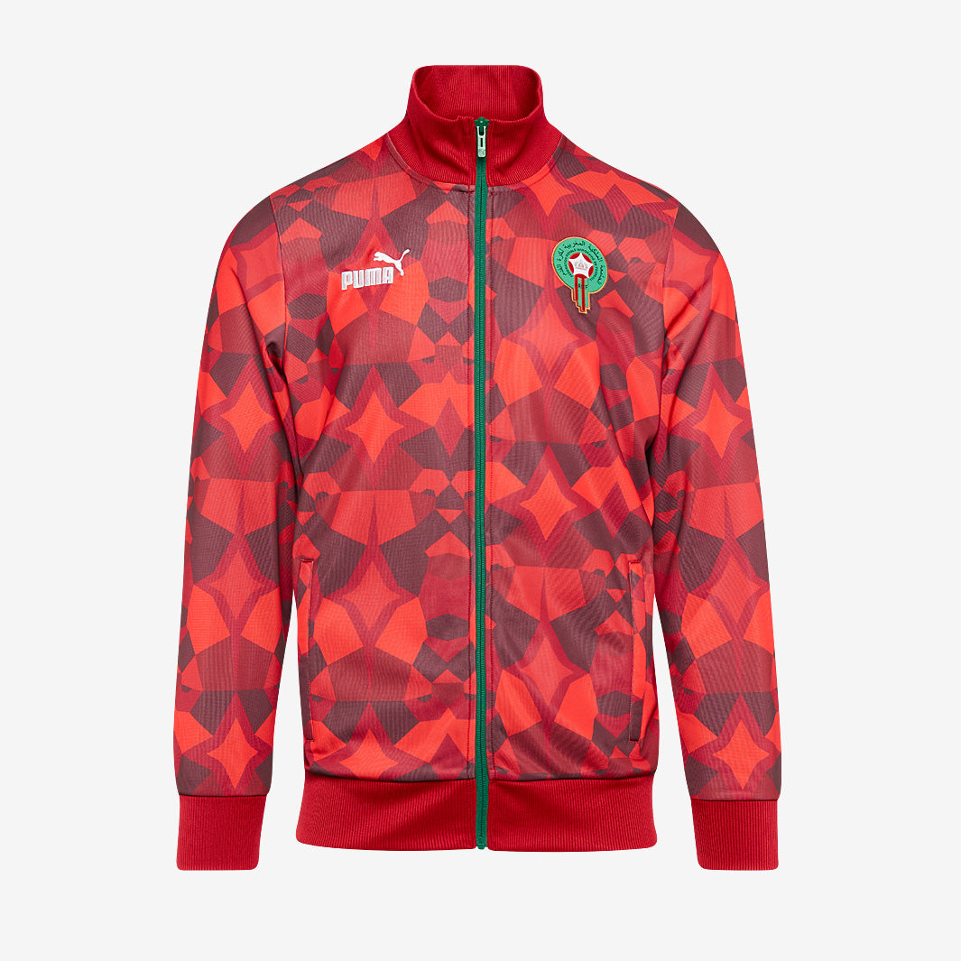 Puma Morocco 23/24 FtblCulture Track Jacket - Tango Red - Mens Replica