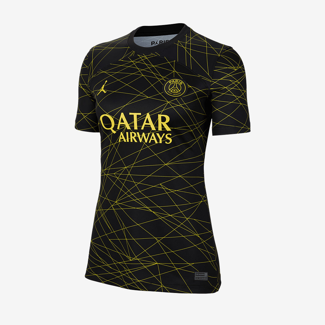 Jordan PSG Womens 22.23 4th Dri-Fit Stadium SS Shirt-Black/Tour